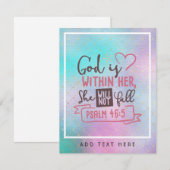 God Is Binnen Haar Zij Zal Niet Vallen FAITH Meisj (Voorkant / Achterkant)