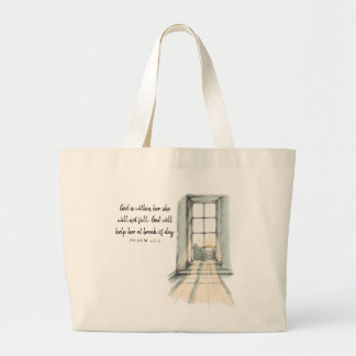God is binnen in haar, zij zal niet vallen - Psalm Grote Tote Bag