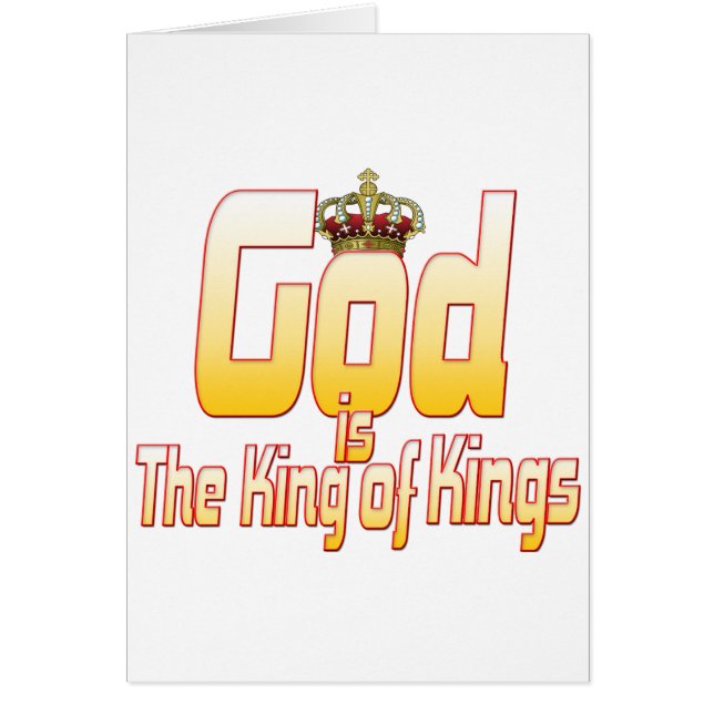 God is de koning van Kings (Voorkant)