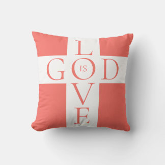 God is de Liefde Citaat Christelijk Koraal Roze en Kussen
