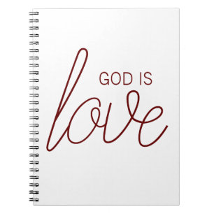 God is de Liefde Modern Christelijke Prayer Journa Notitieboek