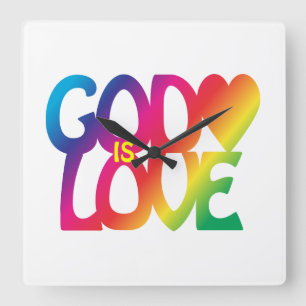 God is de liefdesmuur klok