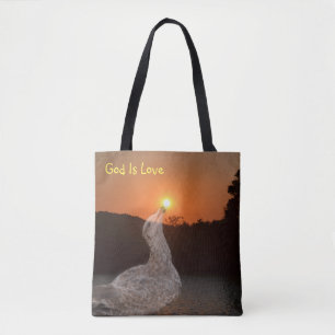 God is de Love Sunset Draagtas