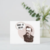 God is dood (Nietzsche) Briefkaart (Staand voorkant)