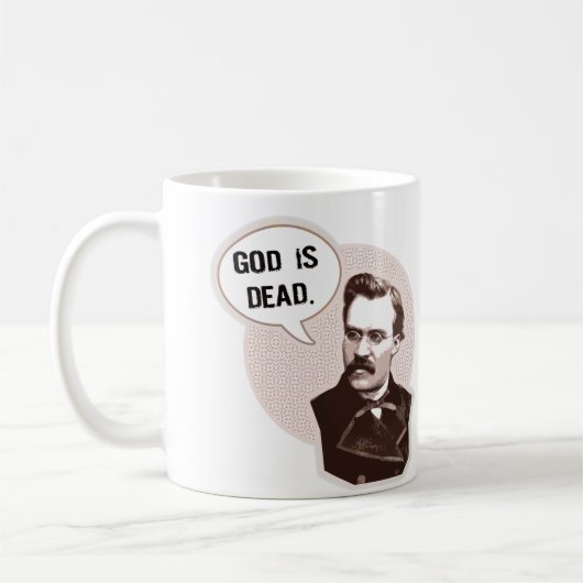 God is dood (Nietzsche) Koffiemok (Links)