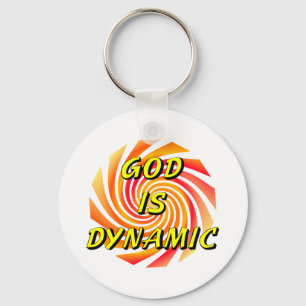 God is Dynamisch Christelijk Sleutelhanger