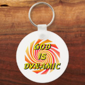 God is Dynamisch Christelijk Sleutelhanger (Voorkant)