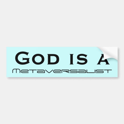 God is een bumpersticker (Voorkant)