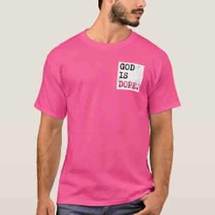 God is een coole Christelijke geloofsminimalist T-shirt