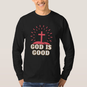 God is een goede religie Kruis Bijbelse Christelij T-shirt
