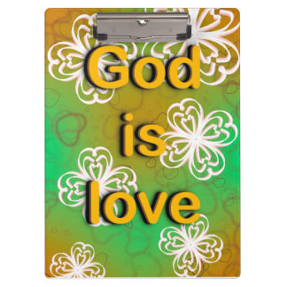 God is een liefdesboek klembord