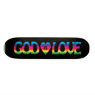 God is een liefdesskateboard skateboard