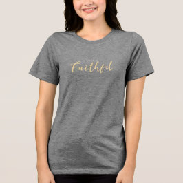 God is een trouwe vrouw Tri-Blend shirt