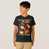 God Is Faithful In Every Season Floral Fall Christ T-shirt (Voorkant volledig)