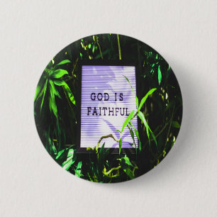 God is gelovig Christelijk Inspirerend Ronde Button 5,7 Cm