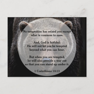 God is Getrouw over Verleiding Briefkaart
