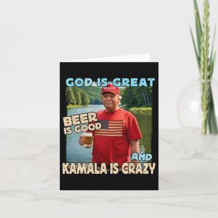 God is geweldig bier is goed en kamala zijn gek pl kaart