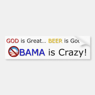 "God is geweldig..." Bumpersticker