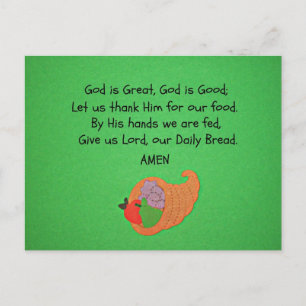 God is geweldig, God is goed... Briefkaart