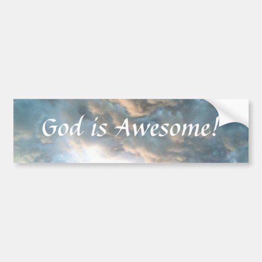 God is Geweldige! Bumpersticker (Voorkant)