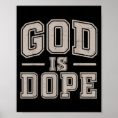 God is goed Christelijk Jezus Zoon Zuster Broeder Poster (Voorkant)