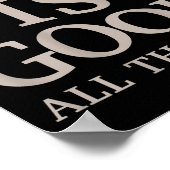 God is goed de hele tijd Christelijke Mannen tiene Poster (Hoek)