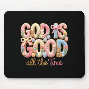 God Is Goed De Hele Tijd Jezus Christelijke Konijn Muismat