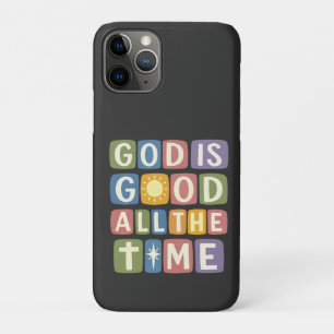 God is goed de hele tijd Retro geloof iPhone 11 Pro Hoesje