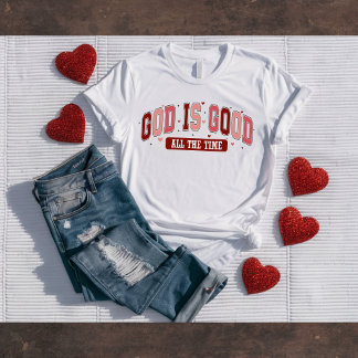 God is Goed Hebreeftijdens Christian Valentijnsshi T-shirt