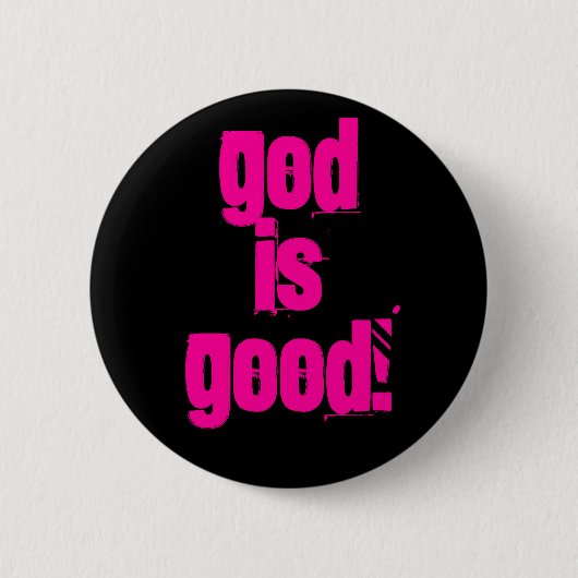 God is goed! ronde button 5,7 cm (Voorkant)