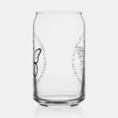 God is goede vlinder bloemen blikvorm glas (Links)