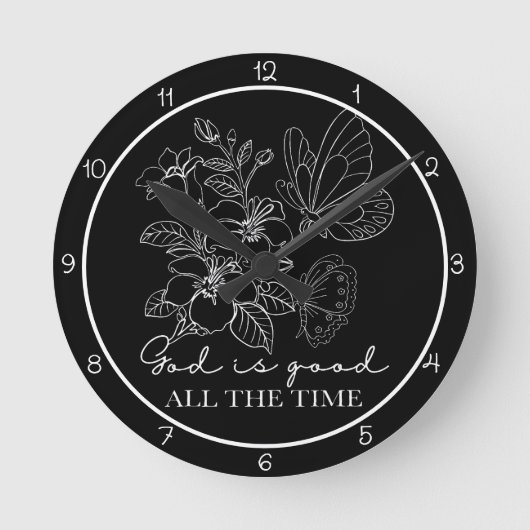 God Is Good All The Time Art Ronde Klok (Voorkant)