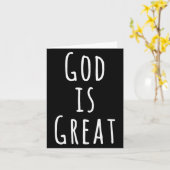 God Is Great  Kaart (Gele Bloem)