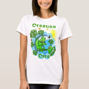 God is Groen~ Creation Care Kleding T-shirt