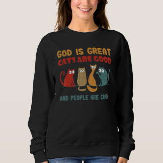 God Is Groot Katten Zijn Goed Vintage Kat Trui
