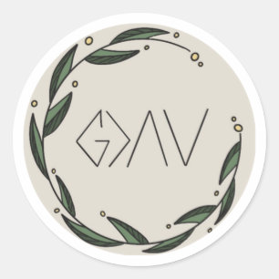 God is Groter dan de bergen en de valleien Ronde Sticker