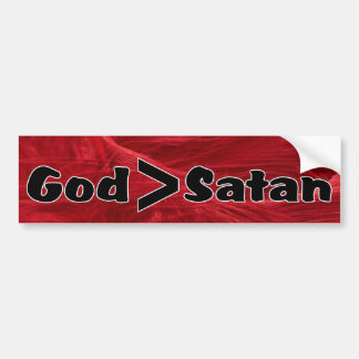 God is groter dan het Christelijke geschenk van Sa Bumpersticker