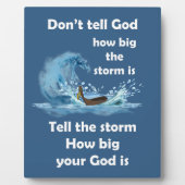 God is groter dan het Storm Fotoplaat (Voorkant)