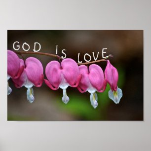 God is het liefdeshart poster