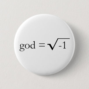 God is Imaginair Ronde Button 5,7 Cm