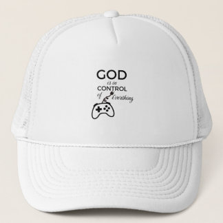 God Is In Control Christian Baseball Cap - Embroid Trucker Pet