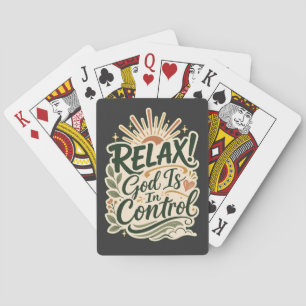 God Is In Controle Christelijk Cadeau Gebedsgerich Pokerkaarten