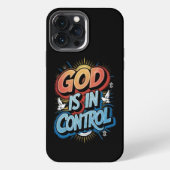 God is in Controle Christelijke iPhone Case iPhone Hoesje (Achterkant)