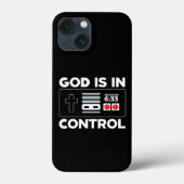 God is in de controle spelcontroller Case-Mate iPhone case (Achterkant)