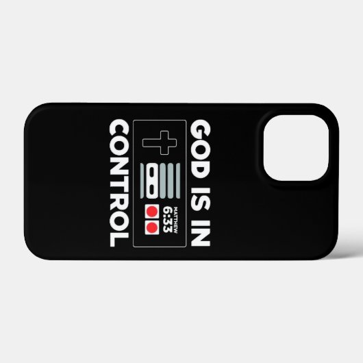 God is in de controle spelcontroller Case-Mate iPhone case (Achterkant (horizontaal))