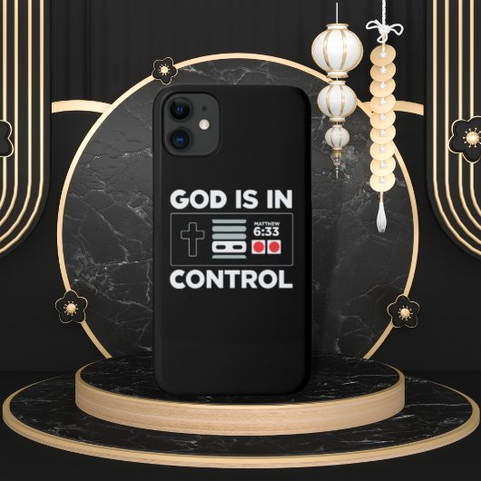 God is in de controle spelcontroller Case-Mate iPhone case