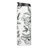 God is in haar Psalm 46:5 Bijbelvers geschenk Thermosbeker (Geroteerd rechts)