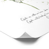 God is in haar, Psalm 46:5 Christelijk poster (Hoek)