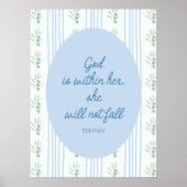 God is in haar, zij zal geen Herfst zijn van muurk Poster (Voorkant)