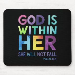 God is in haar, zij zal niet falen Psalm 465 Reli Muismat